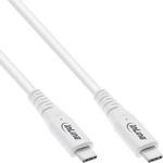 InLine&reg; USB4 Kabel, USB-C Stecker/Stecker, PD 240W, 8K60Hz, TPE, wei&szlig;, 2m