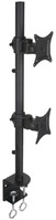 Schreibtischhalterung f&uuml;r 2 LCD TV LED, 13"-27", vertikal, mit Klemme