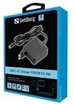 SANDBERG USB-C AC Charger PD65W EU 2M