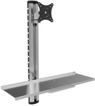 Wandhalterung f&uuml;r 1 Monitor 15"-27" mit, Tastaturablage und Monitorarm