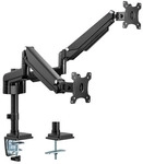 InLine&reg; Tischhalterung mit Lifter, f&uuml;r zwei Monitore bis 82cm (32), 9kg