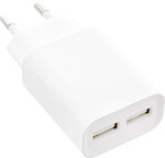 InLine&reg; USB Ladeger&auml;t DUO, Netzteil 2-fach, 100-240V zu 5V/2.1A, wei&szlig;