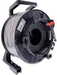 InLine&reg; Netzwerk-Kabeltrommel Outdoor, Cat.6A PUR RJ45, 90m, schwarz