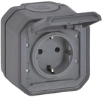 Legrand 069799L Plexo New FRAP IP44 Steckdose 1fach anthrazit