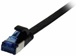 Synergy21 Patchkabel RJ45, CAT6A 500Mhz, 7,0m, schwarz, U/FTP, flach,...
