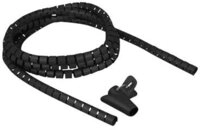 DELOCK Spiralschlauch m. Einziehwerkzeug 2,5m x 15mm schwarz