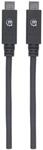 MANHATTAN USB 3.2 Kabel 10Gbit/s C-Stecker auf C-Stecker 1m