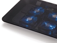 CONCEPTRONIC 4-Fan USB-A2.0 Laptop-K&uuml;hlpad 25Kg 15.6" sw
