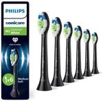 Aufsteckzahnbrste HX6066/88 / Sonicare W2 Optimal White 6-Pack Schwarz