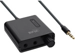 InLine&reg; Mobiler Stereo Kopfh&ouml;rer-Verst&auml;rker, mit Bass-Boost, 3,5mm Klinke, 1x IN