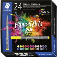 STAEDTLER MultiInk Pigment Arts brush pen 24er-Set sort. retail
