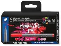 STAEDTLER MultiInk Pigment Arts brush pen 6er-Set reds&pinks retail