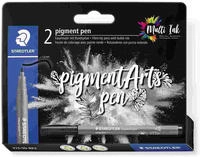 STAEDTLER MultiInk Pigment Arts intensiv pen schwarz 2er-Set retail