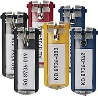 DURABLE Schl&uuml;sselanh&auml;nger Key Clip 6 St&uuml;ck farbig sortiert