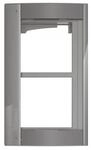 BTicino 350223 Abdeckrahmen 2M m.Tr&auml;ger f.T&uuml;rstation SFERA Aluminium Allstreet