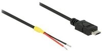 DELOCK USB Mikro-B St -> 2x offene Kabelenden Strom 0.2m