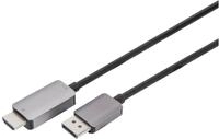 DIGITUS DisplayPort Adapterkabel DP->HDMIA St/St 8K 1,8m sch