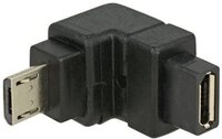 DELOCK USB Adapter micro B -> micro B St/Bu 90&deg; unten