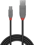 LINDY USB 2.0 Kabel Typ A/Mini-B Anthra Line M/M 0.5m