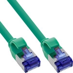 InLine&reg; Patchkabel Slim, Cat.6A, S/FTP, TPE (LSZH) flexibel, PoE, gr&uuml;n, 15m