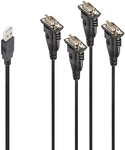 LINDY USB auf 4 Port Seriell Konverter