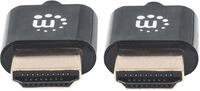 MANHATTAN HDMI-Kabel ultrad&uuml;nn mit Ethernet 1 m. schwarz