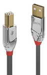 Lindy 36641 USB Kabel USB 2.0 1 m USB A USB B Grau