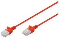 DIGITUS Patchkabel CAT 6 U-UTP Slim 5m Rot 10 St&uuml;ck
