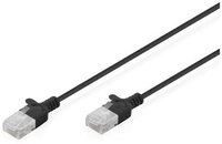 DIGITUS Patchkabel CAT 6 U-UTP Slim 5m Schwarz 10 St&uuml;ck