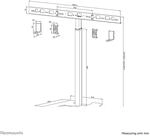 Neomounts BOS Videobar-Bodenstativ schwarz Max.10KG