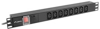 LANBERG 19 PDU-Steckdosenleiste 1U 8xIEC C13 C20 16A 2,0m s