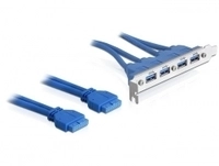 DELOCK Slotblech 4x USB3.0 A