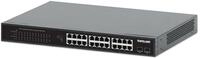 INTELLINET 24Port Gigabit PoE+ Switch 2x1G SFP 370 W