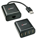 Lindy 42679 Schnittstellen-Hub USB 2.0 Schwarz