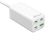 MediaRange Ladestation 100W 4-Port 1xUSB-A/3xUSB-C GaN, wei&szlig;