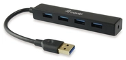 Equip 128953 Schnittstellen-Hub USB 3.2 Gen 1 (3.1 Gen 1) Type-A 5000 Mbit/s Schwarz