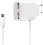 LogiLink USB Steckdosenadapter+Micro-USB-Kabel 2 x USB Port