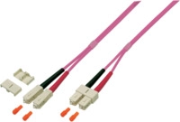 Duplex Patchkabel SC-SC OM4, 20m LSZH 3mm erikaviolett