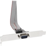 InLine&reg; Serielles Slotblech, 9pol Stecker an 10pol Buchsenleiste, 1:1, 0,6m