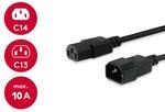 Equip Stromkabel C13 ->C14 Bu/St schwarz 1.50m