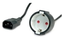 VALUE Netzkabel C14-Stecker 0,3m