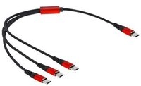 DELOCK USB Ladekabel 3in1 USB Type-C 30