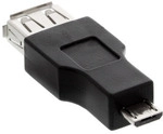 InLine&reg; Micro-USB OTG Adapter, Micro-B Stecker an USB A Buchse