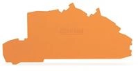 WAGO 2203-7692 Abschluss-und Zwischenplatte, orange