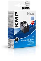 KMP Patrone HP CC653AE NR.901 black 200 S. H139 refilled