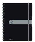 Herlitz Spiralblock "to go" PP-Cover A4 80 Bl. opak schwarz