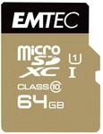 Emtec mSD 64GB UHS-I U1 EliteGold + Adapter