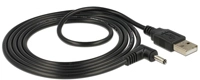 DELOCK Stromkabel USB A -> DC 3,5 x 1,35mm St 90&deg; 1.50m