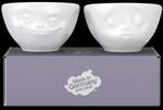 FIFTYEIGHT Sch&auml;lchen-Set 100ml Grinsend & K&uuml;ssend wei&szlig;