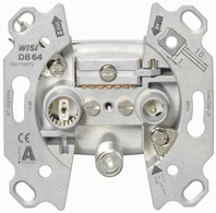 WISI Antennendose Durchgang DB64 Unicable 47-2150MHz 2/12,5dB